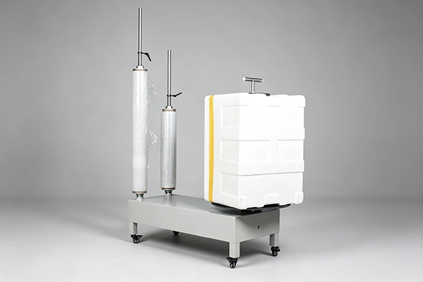 Semi Automatic Stretch Wrapping Machine